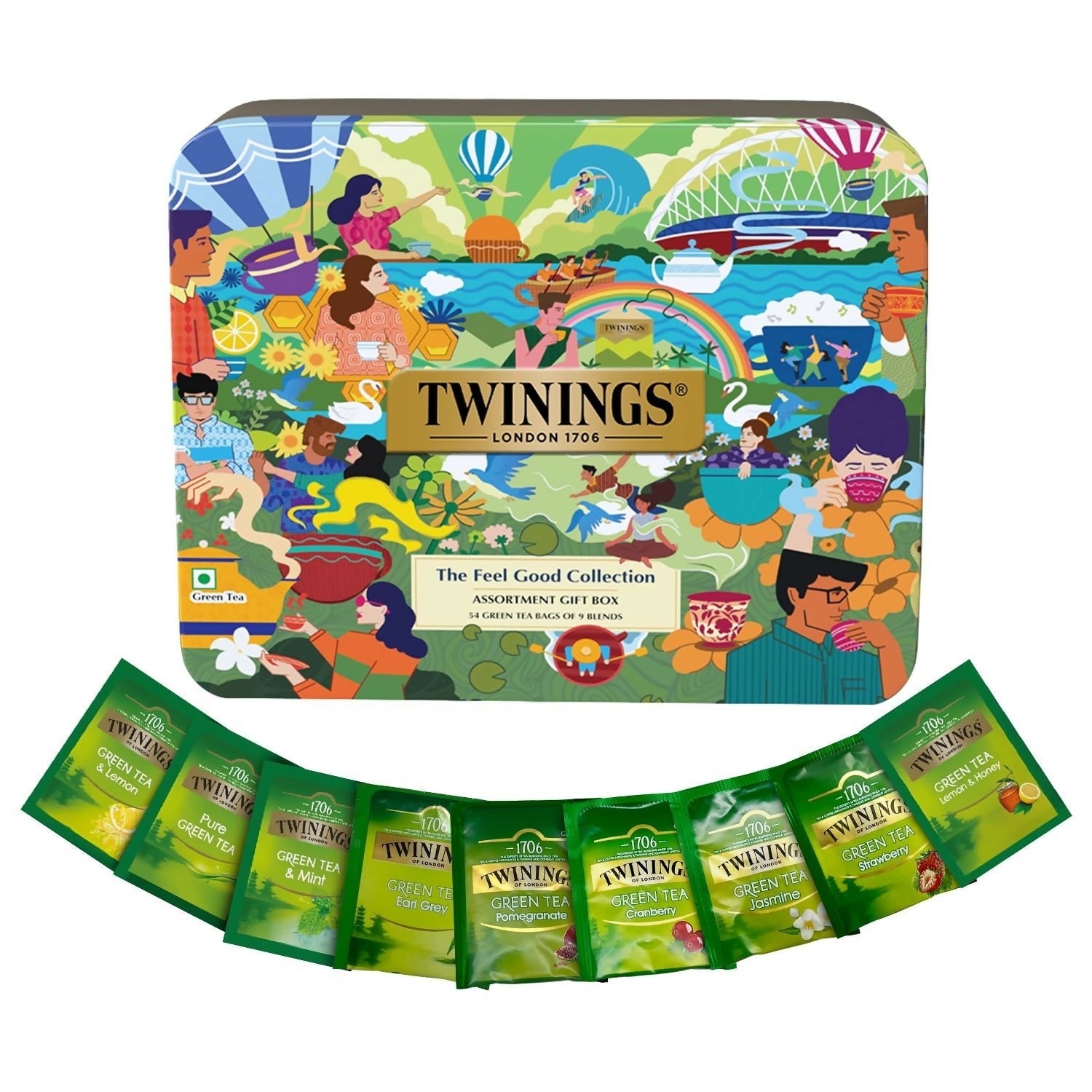 Twinings The Feel Good Collection Assortment Tea Gift Set 