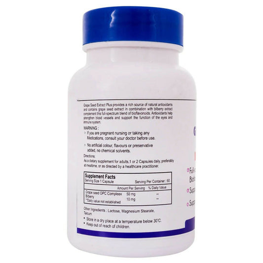Healthvit Grape Seed And Bilberry Capsules - Grab2buy