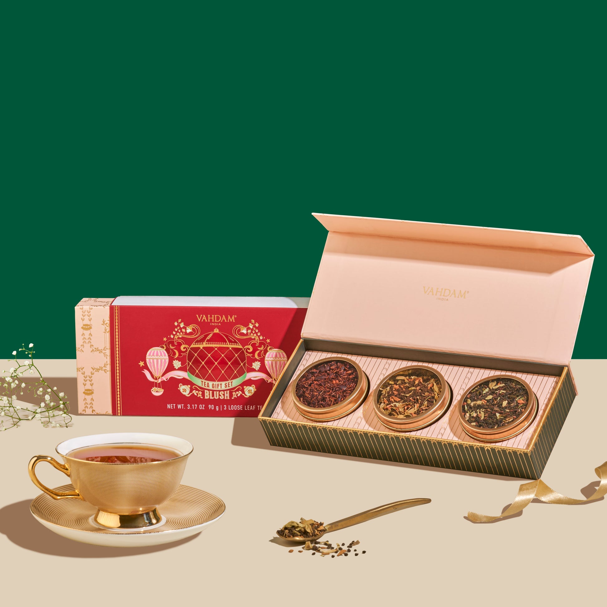 Blush, Tea Gift Set, 3 Teas 