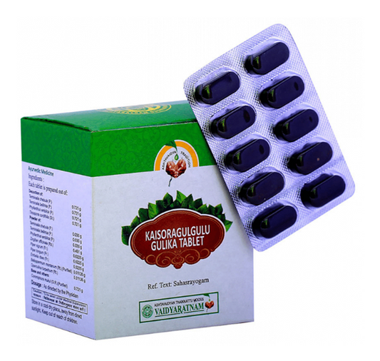 Vaidyaratnam Kaisoraguggulu / Kaisoragulgulu gulika 
