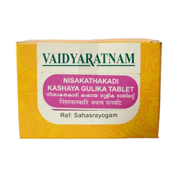 Vaidyaratnam Nisakathakadi kashaya Gulika 