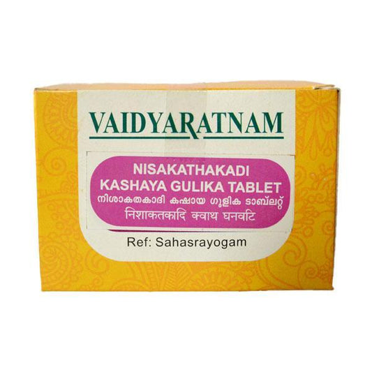 Vaidyaratnam Nisakathakadi kashaya Gulika 