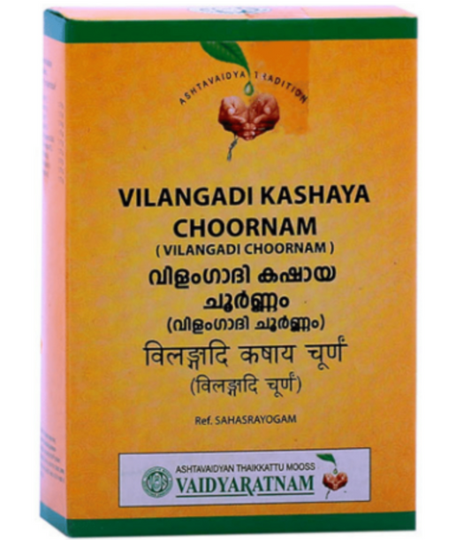 Vaidyaratnam Vilangadi kashaya Choornam 