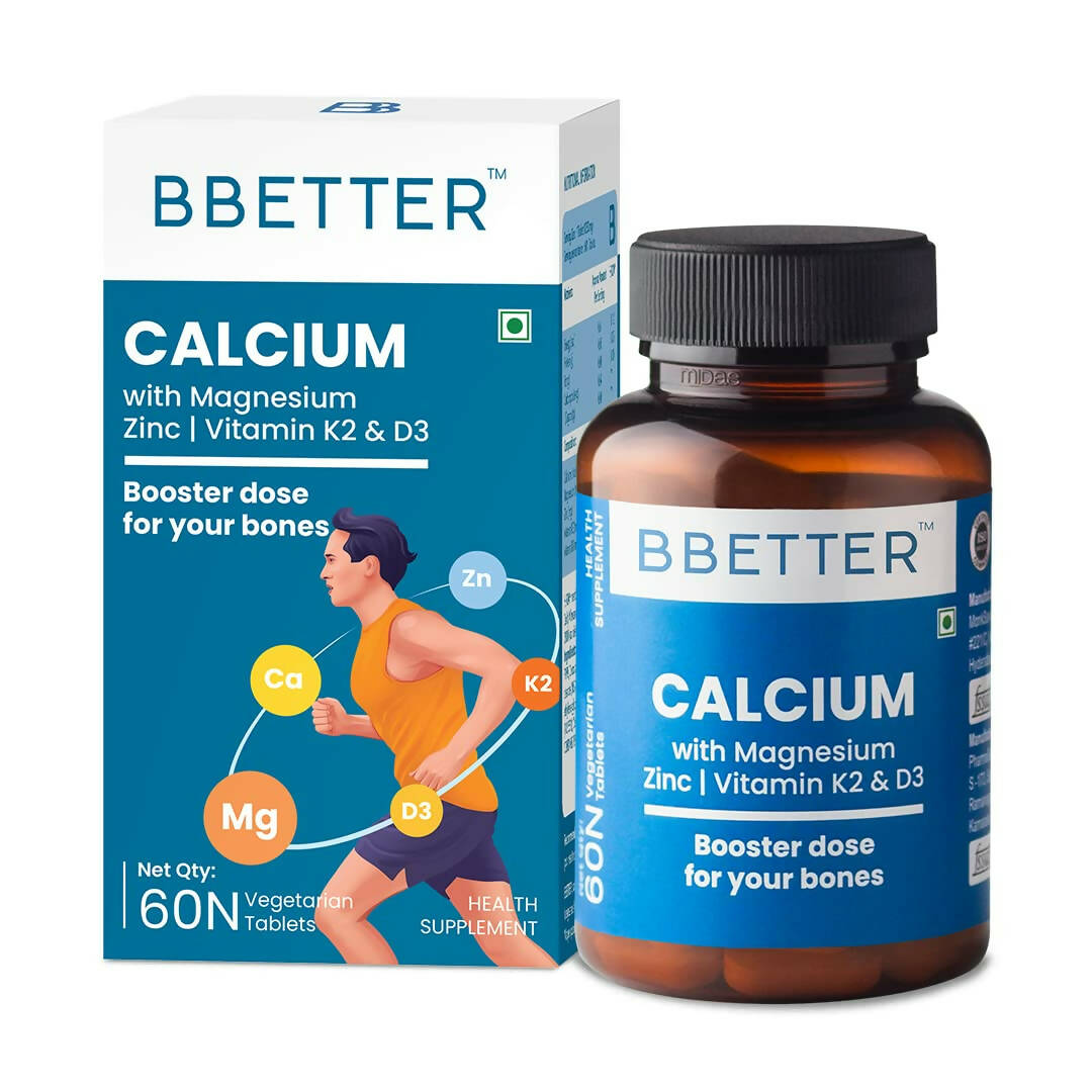 BBETTER Calcium Magnesium Zinc Tablets with Vitamin D3 & K2 - Grab2buy