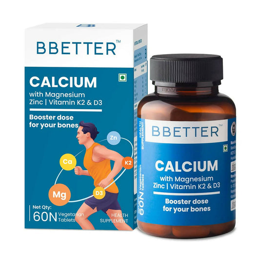 BBETTER Calcium Magnesium Zinc Tablets with Vitamin D3 & K2 - Grab2buy