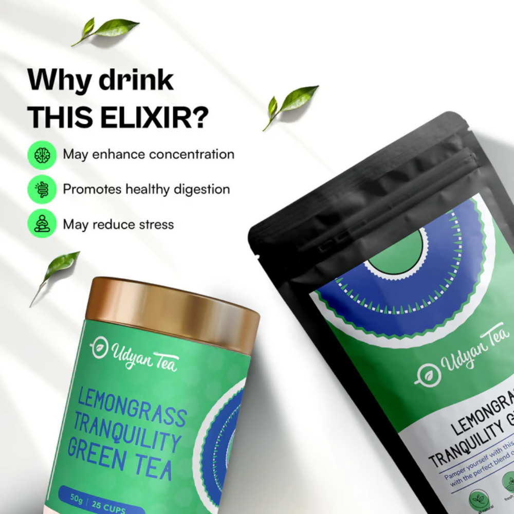 Udyan Tea Lemongrass Tranquillity Green Tea  Grab2Buy Udyan Tea Grab2Buy
