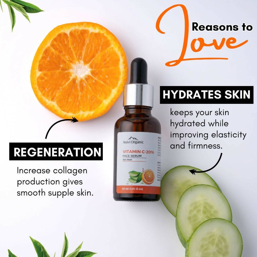 Aravi Organic 20% Vitamin C Face Serum 