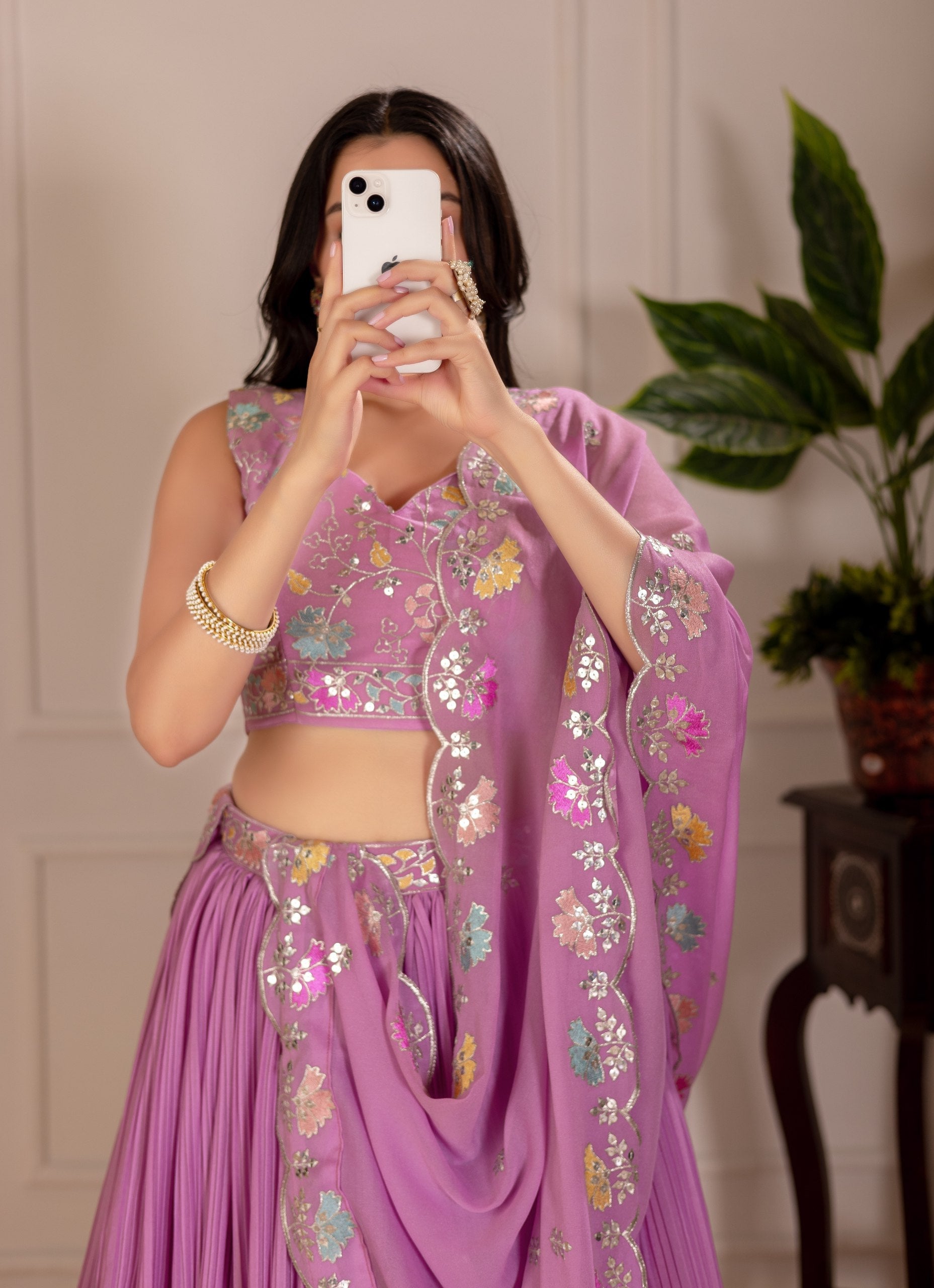 Lehenga Mart Designer Wedding Lehenga choli for Women - pink