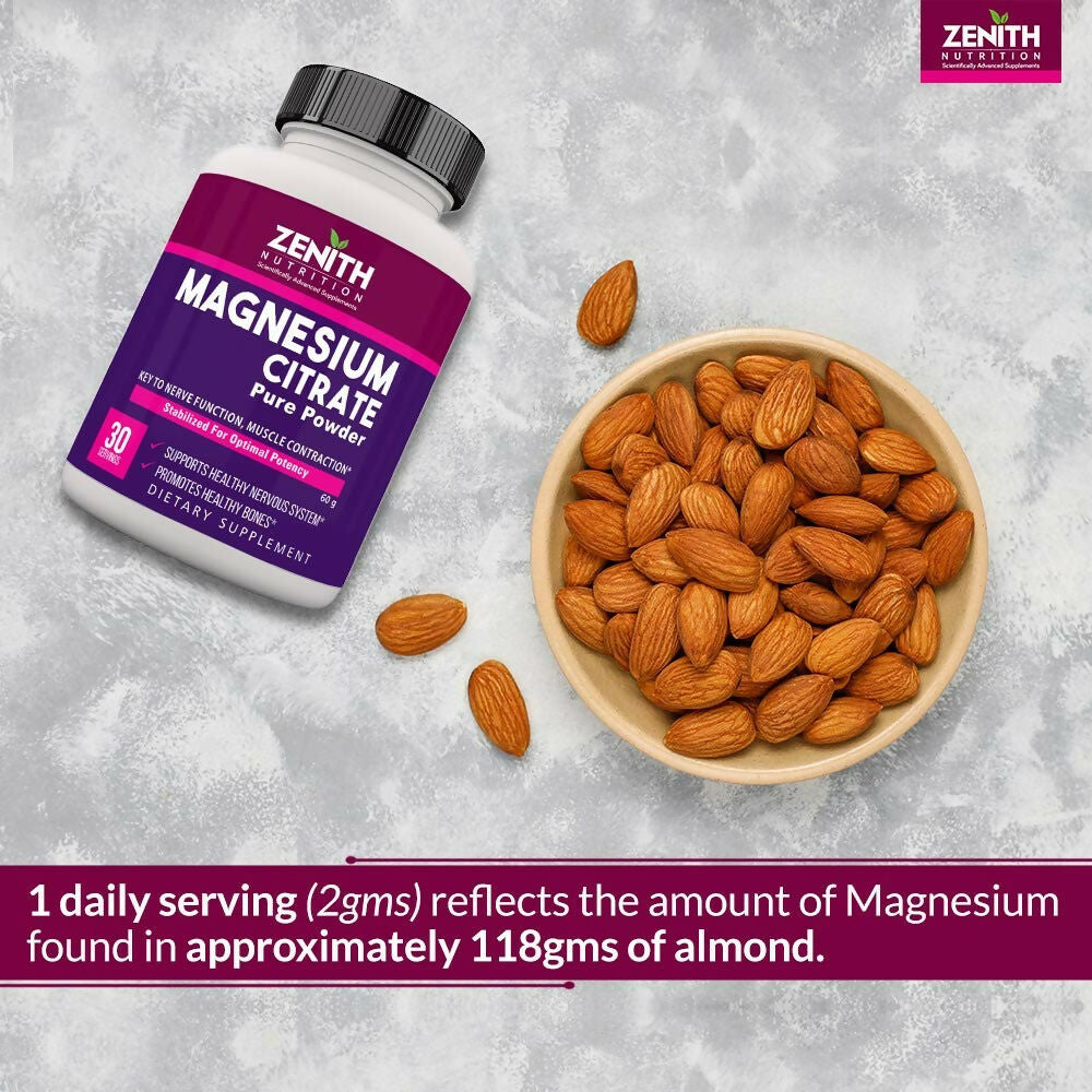 Zenith Nutrition Magnesium Citrate Powder 