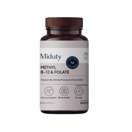 Miduty Vitamin B12 - Methyl Folate Chewables 