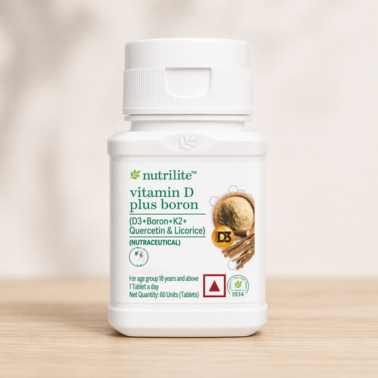 Nutrilite Vitamin D Plus (D3+K2+Quercetin & Licorice) Tablets 