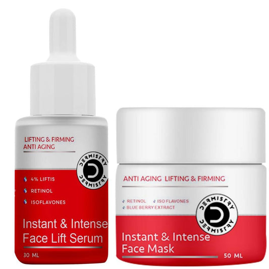 Dermistry Anti Aging Instant Intense Face Lift Serum & Instant Intense Face Mask 