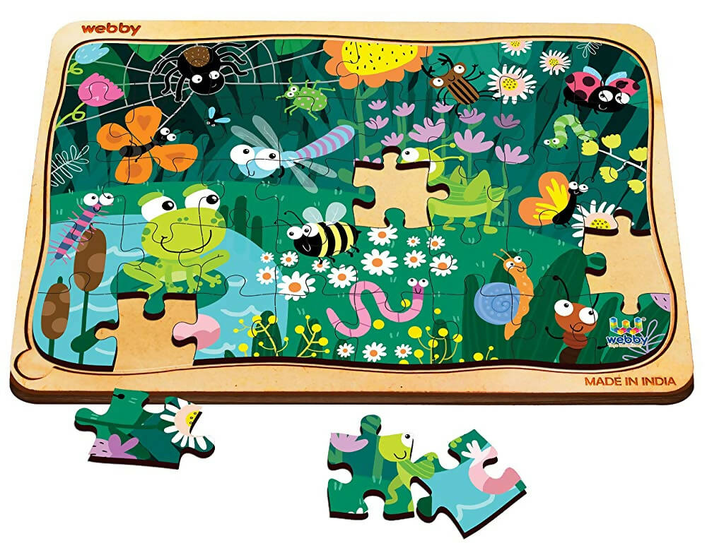 Webby Amazing Bugs Wooden Jigsaw Puzzle- 40 Pcs  Grab2Buy Webby Grab2Buy