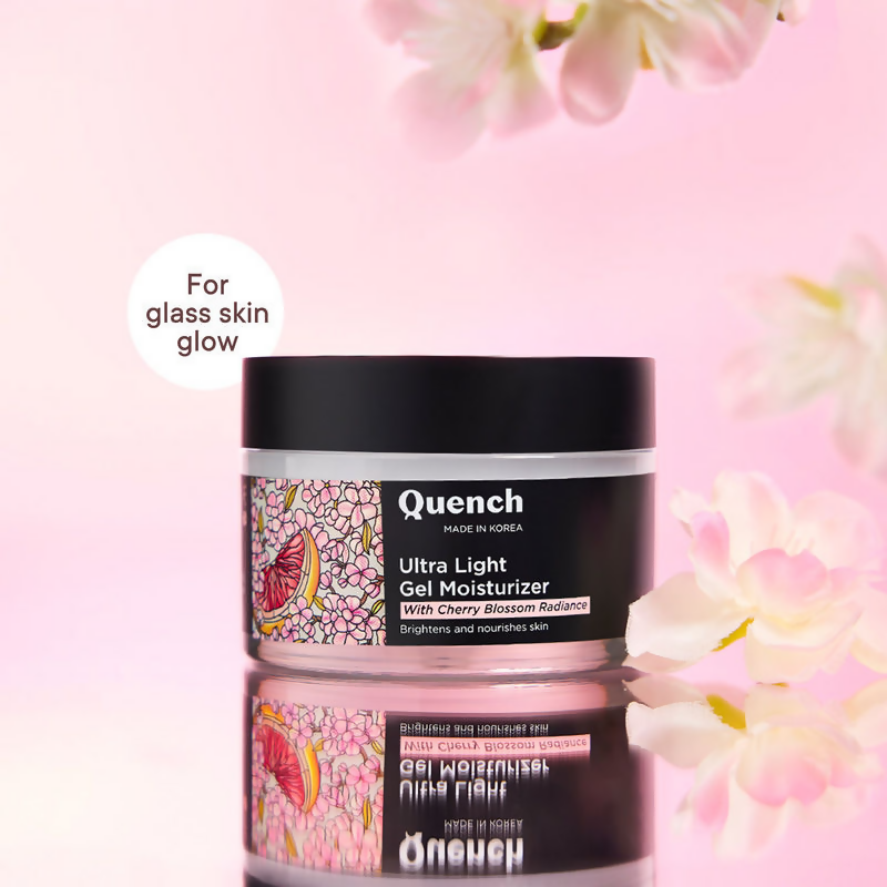 Quench Ultra Light Gel Moisturizer With 2% Niacinamide & Cherry Blossom For Intense Brightening 
