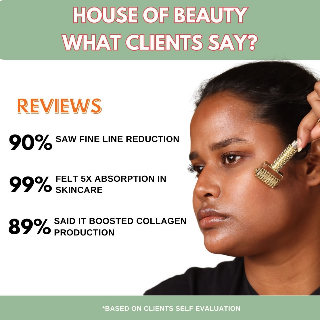 House of Beauty Gold Collagen Roller 
