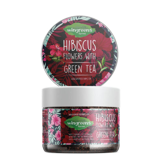 Wingreens Farms Hibiscus Flowers With Green Tea  Grab2Buy Wingreens Farms Grab2Buy