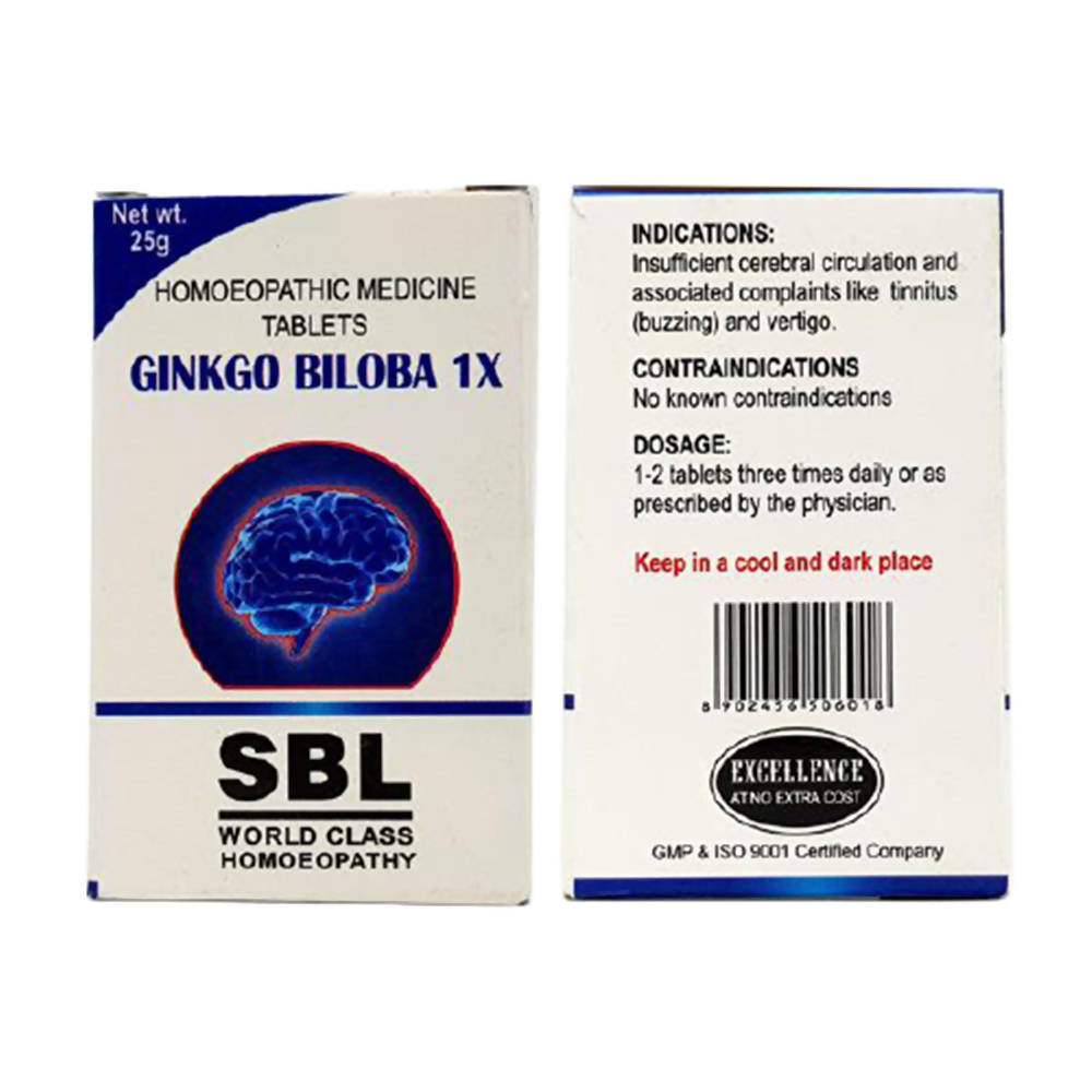 SBL Homeopathy Ginkgo Biloba Tablets 