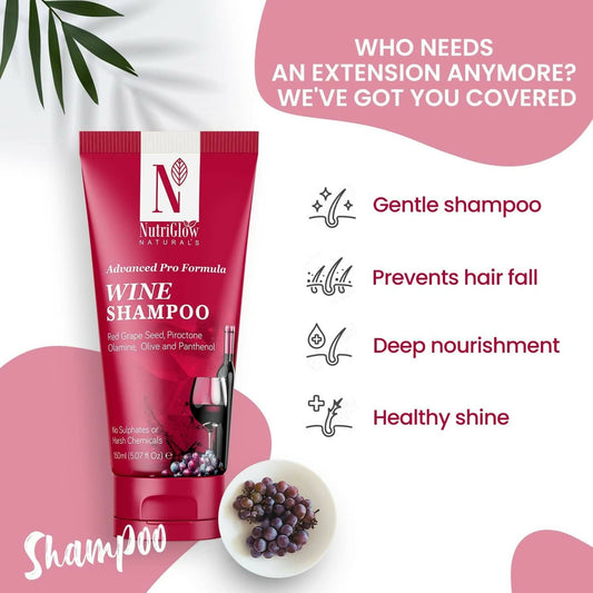 NutriGlow NATURAL'S Advanced Pro Formula Wine Hair Spa - Grab2buy