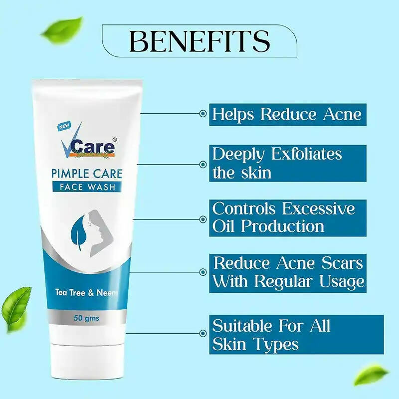 VCare Natural Pimple Care For Face Wash - Grab2buy