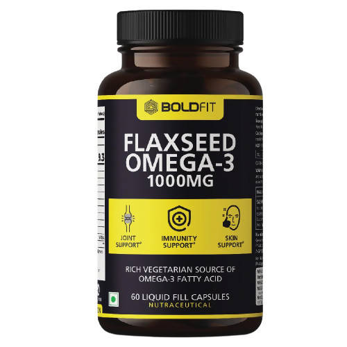 Boldfit Flaxseed Omega-3 1000mg Capsules - Grab2buy