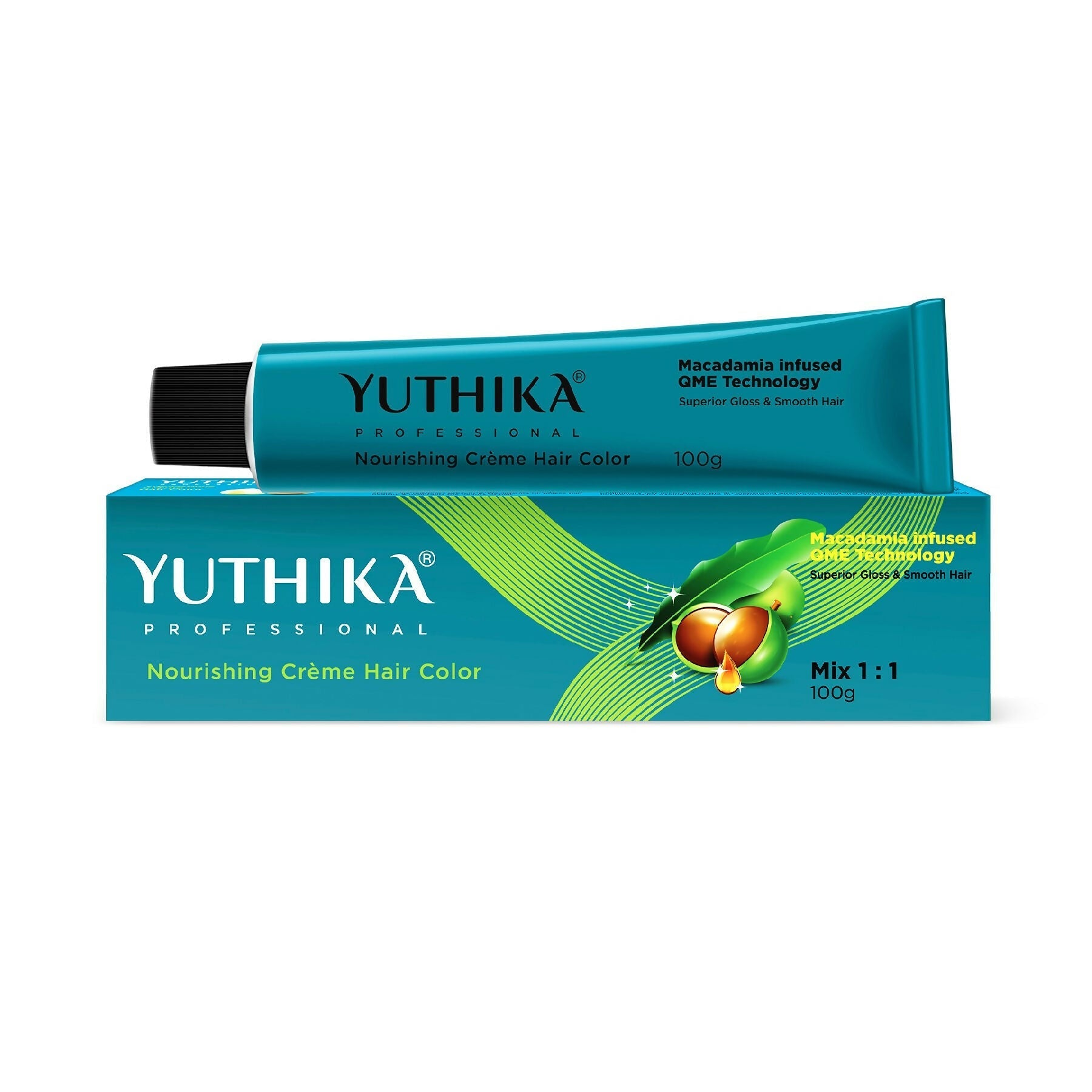 Yuthika Professional Creme Hair Colour - Darkest Brown  Grab2Buy Yuthika Grab2Buy