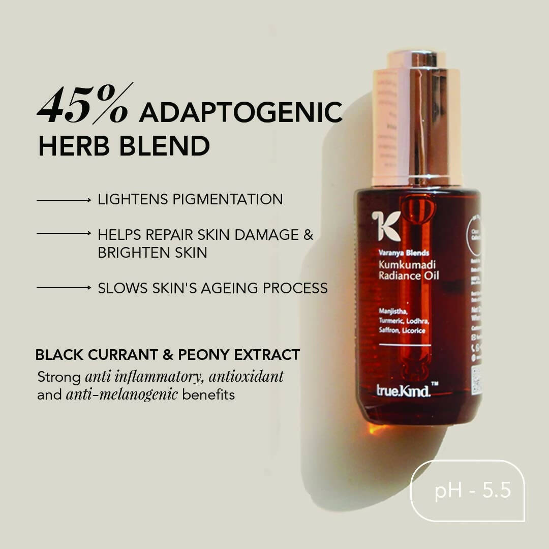 True Kind Varanya Blends Kumkumadi Radiance Facial Oil  Grab2Buy True Kind Grab2Buy