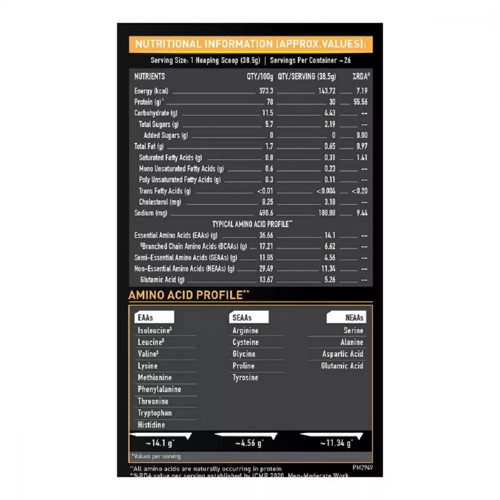 MuscleBlaze Whey Gold Richmilk Chocolate 