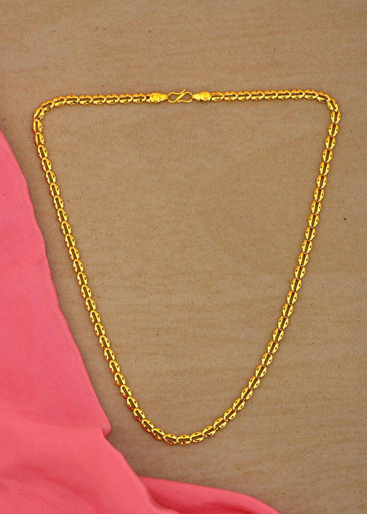 Joban Fashion Women Brass Golden Neck-Chain 