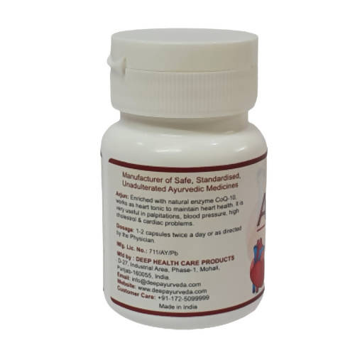 Deep Ayurveda Arjun 500mg Veg Capsules - Grab2buy