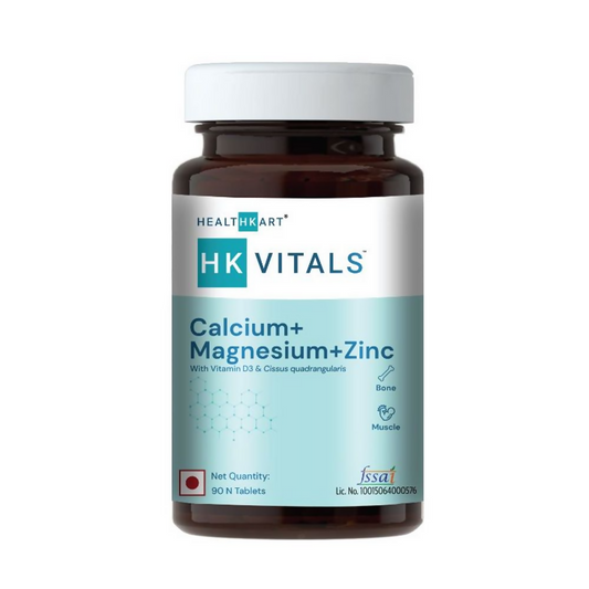 HK Vitals Calcium + Magnesium + Zinc Tablets 