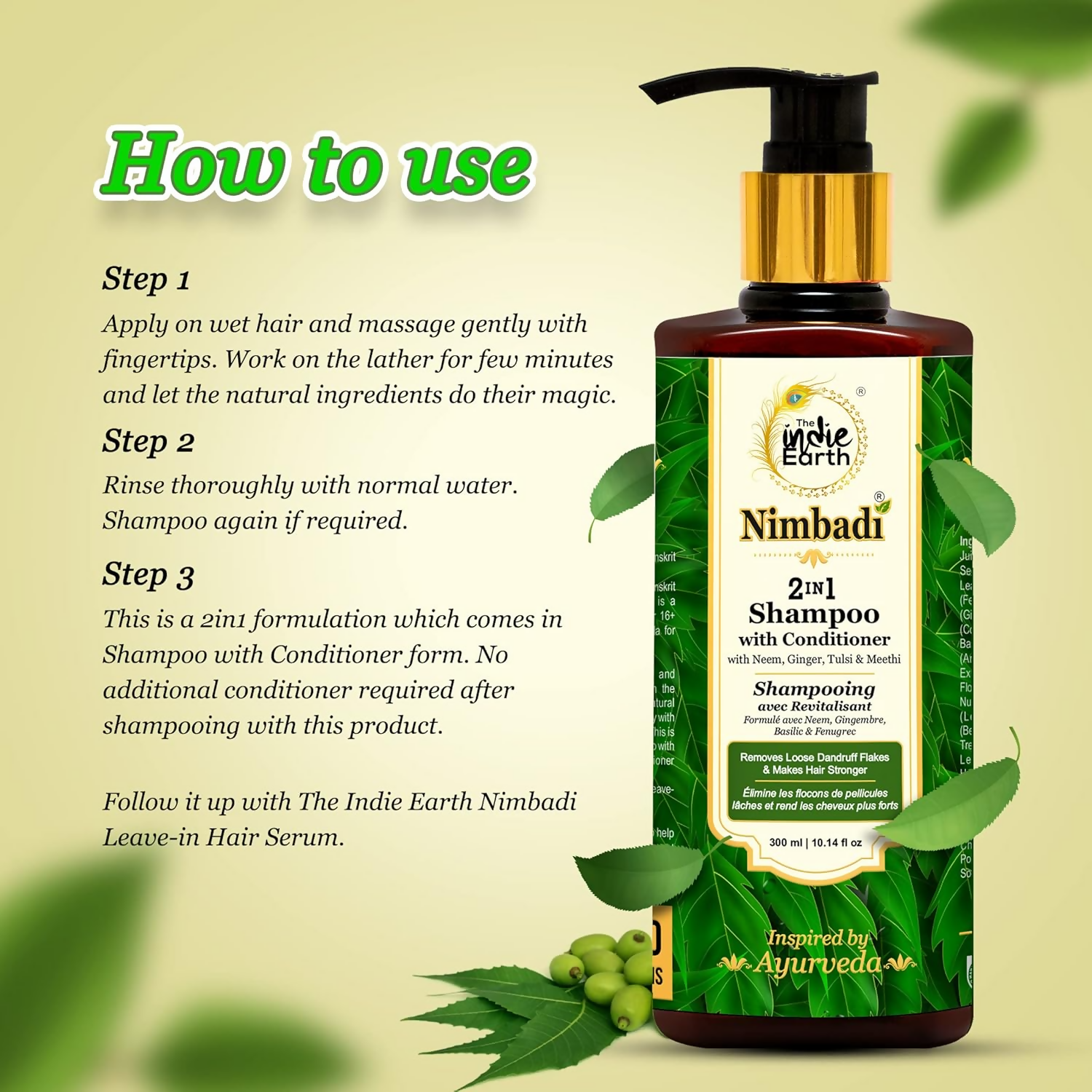 The Indie Earth Nimbadi 2-in-1 Shampoo with Conditioner for Healthy Hairs  Grab2Buy The Indie Earth Grab2Buy