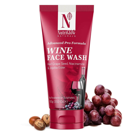 NutriGlow NATURAL'S Advanced Pro Formula Wine Face Wash - Grab2buy