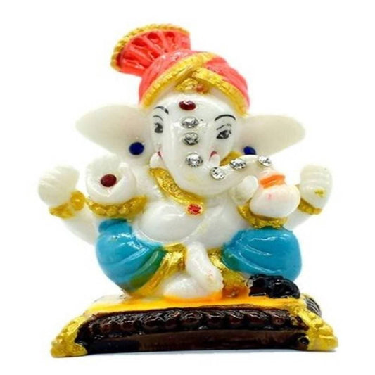 Puja N Pujari Ganesha Showpiece Idol For Car Dashboard 