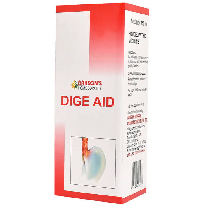 Bakson's Homeopathy Dige Aid Syrup 