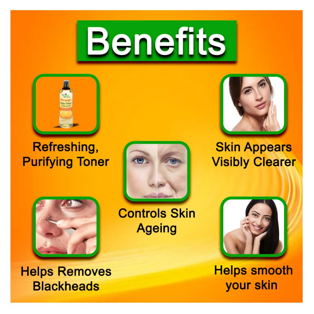 VedicAyurveda Orange Skin Toner With Glycerine  Grab2Buy VedicAyurveda Grab2Buy