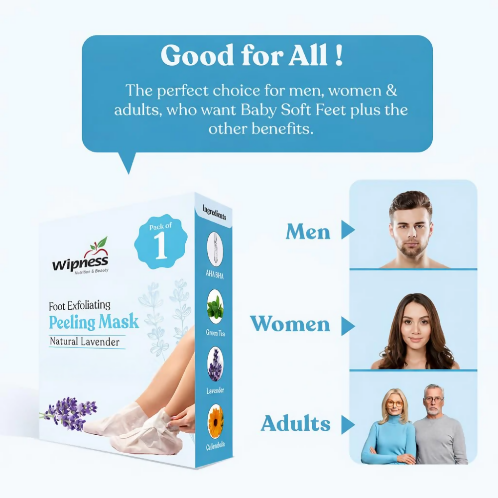 Wipness Natural Foot Peeling & Exfoliating Foot Mask  Grab2Buy Wipness Grab2Buy