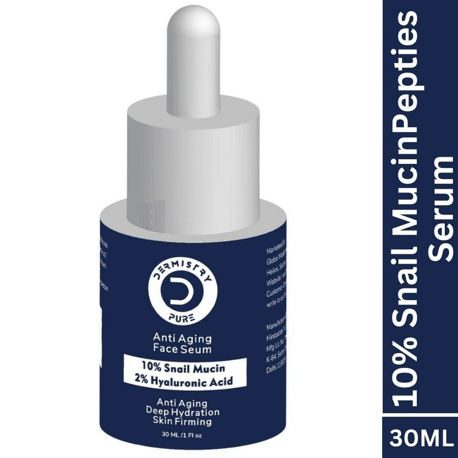 Dermistry 10% Snail Mucin96 Peptide Anti Ageing Moisturizer Skin Firming Tightening Aging Face Serum 