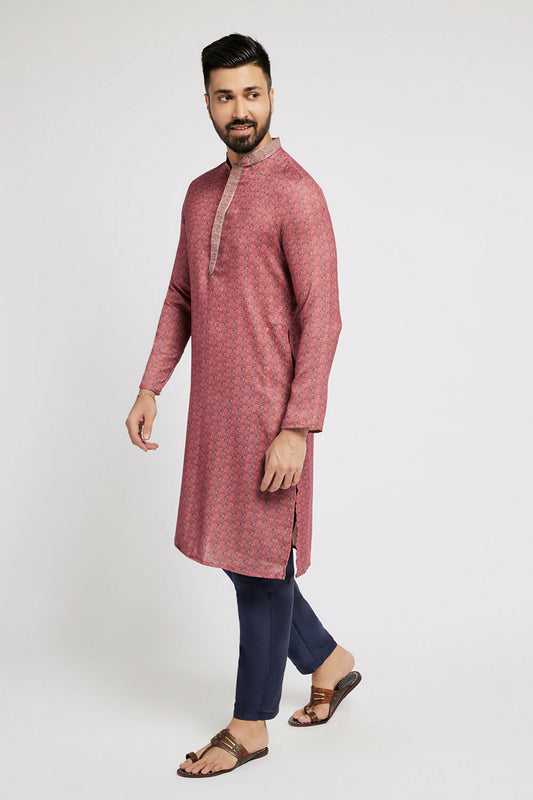Ethnic India Blue solid Pant for Men 