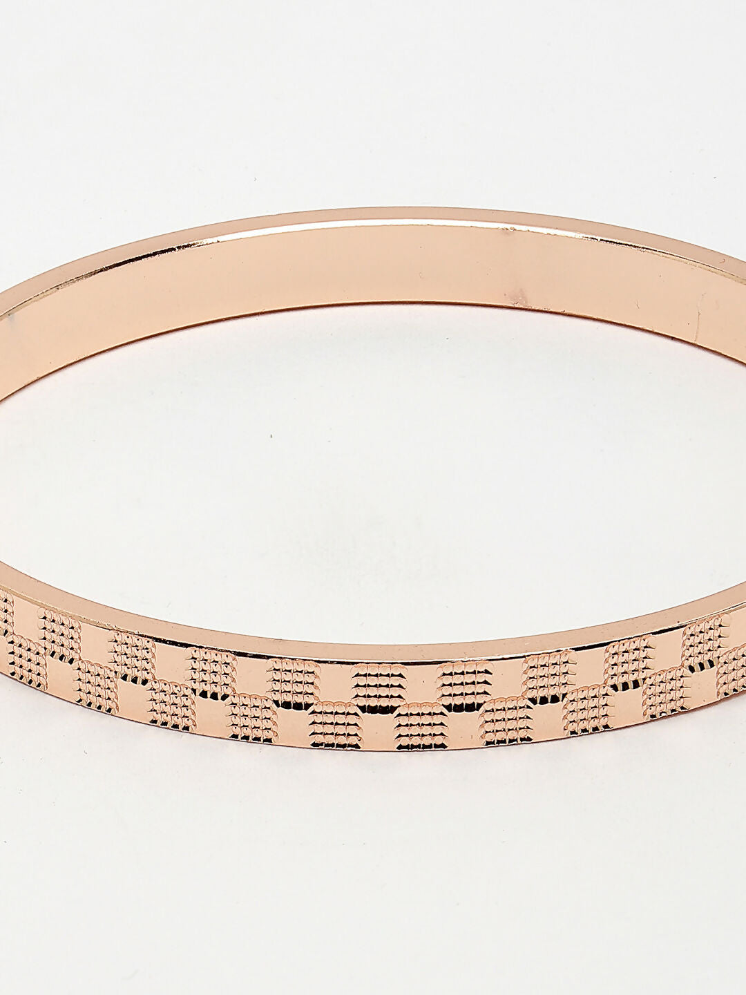 NVR Men's Set of 2 Rhodium-Plated Stainless Steel Kada Bracelet
