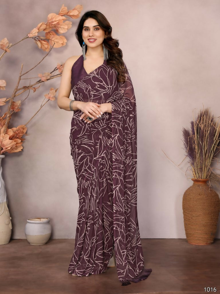 Partywear Designer Georgette Beat Fancy Saree - Durga