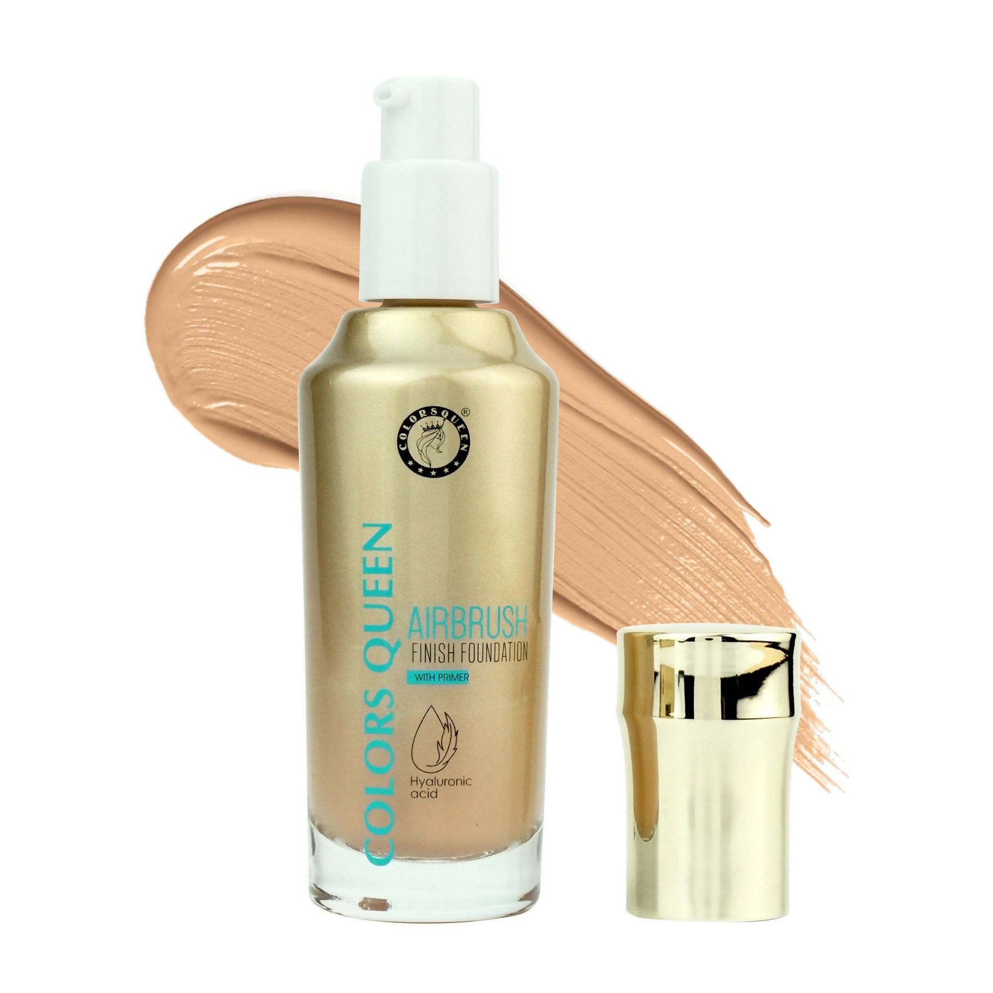 Colors Queen Airbrush Foundation With Primer - White Ivory  Grab2Buy Colors Queen Grab2Buy