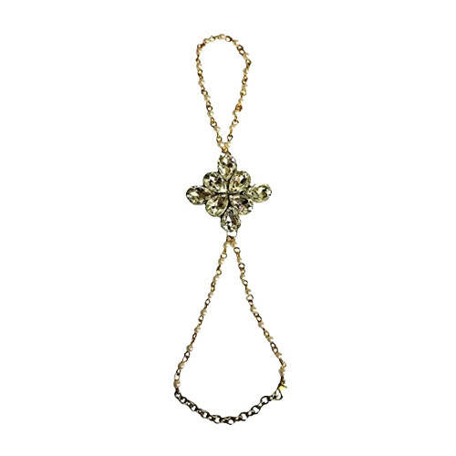 Tiaraa Kundan Pearl Ring Bracelet For Women - Grab2buy