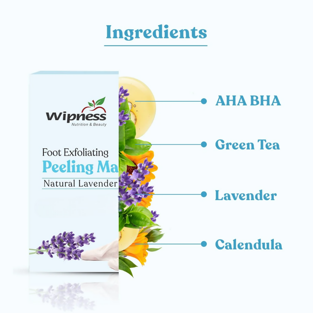 Wipness Natural Foot Peeling & Exfoliating Foot Mask  Grab2Buy Wipness Grab2Buy