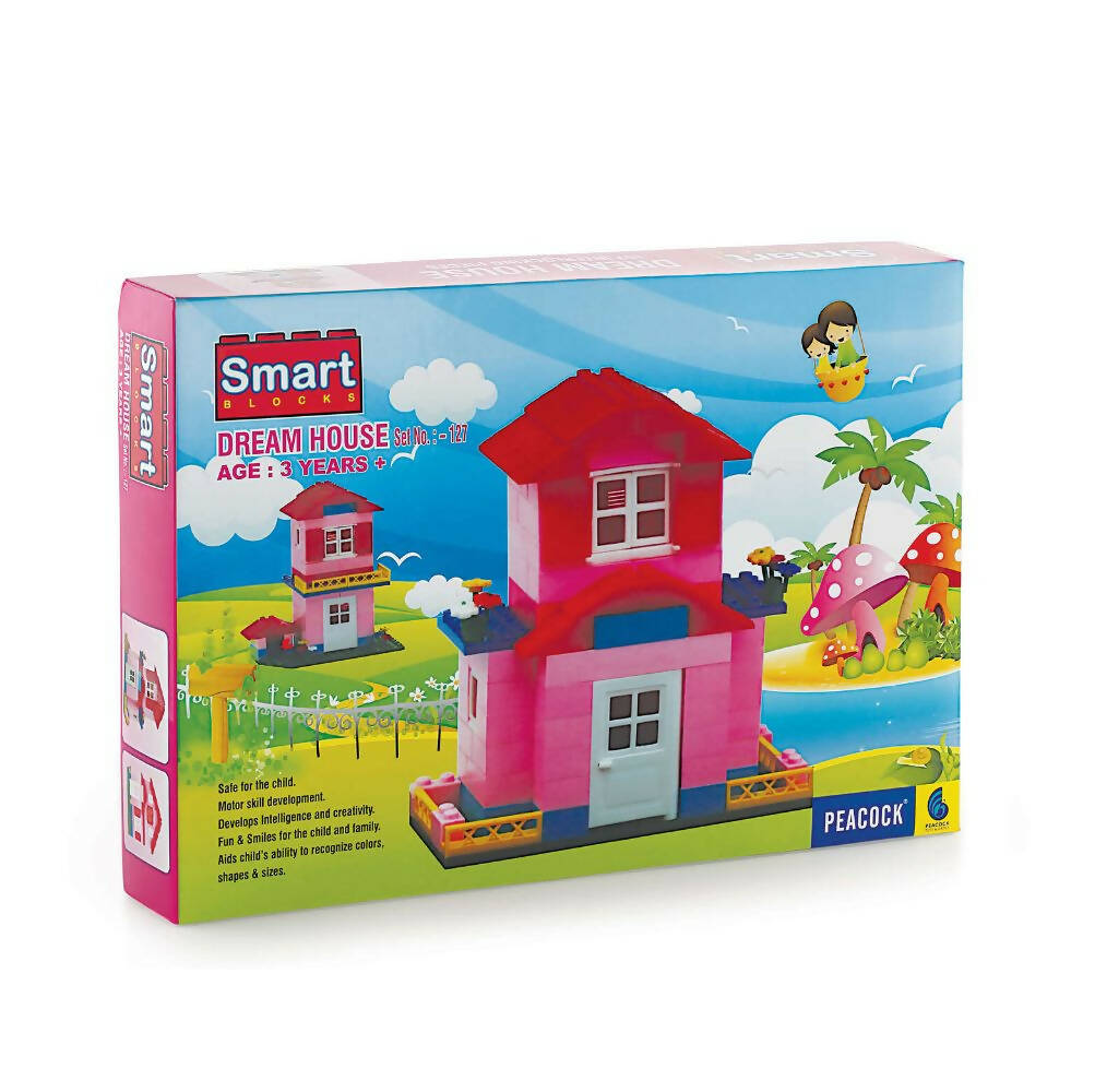 Peacock Learning & Educational Building Blocks Set For Kids - Dream House 127 - Grab2buy