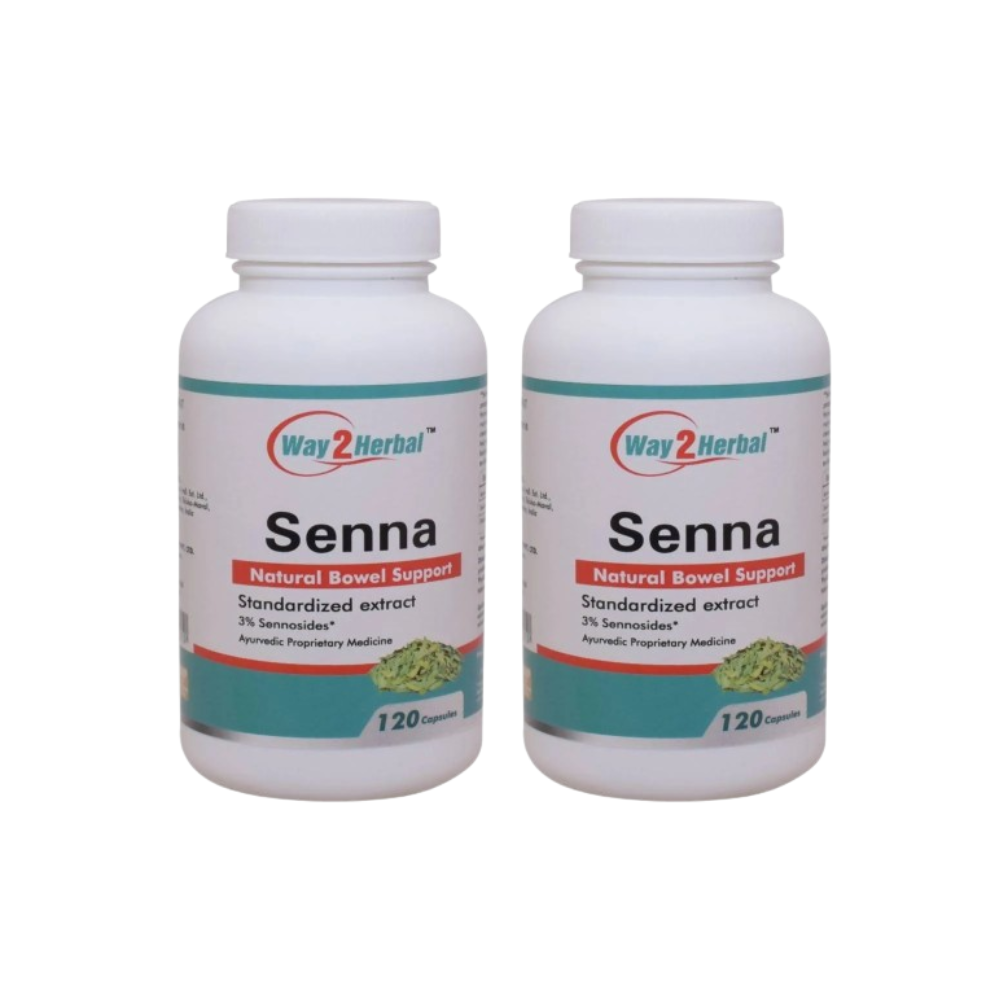 Way2herbal Senna Tablets – Ayurvedic Natural Laxative & Digestive Support 