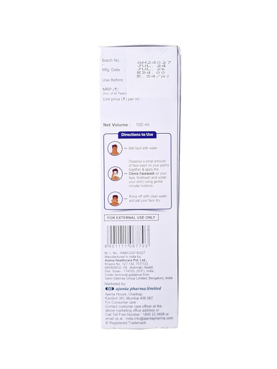 New Clenia Skin Rejuvenating Face Wash  Grab2Buy New Clenia Grab2Buy