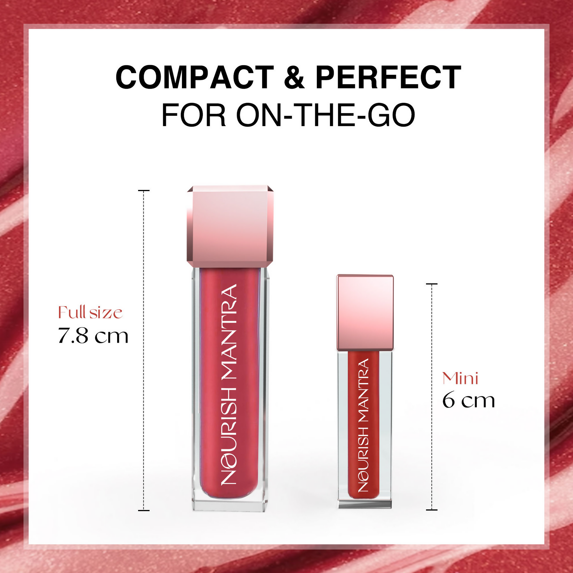 Nourish Mantra Liquid Lipstick Creamy Matte with SPF / Water Proof, Smudge Proof Shade- Khilkhilata Coral