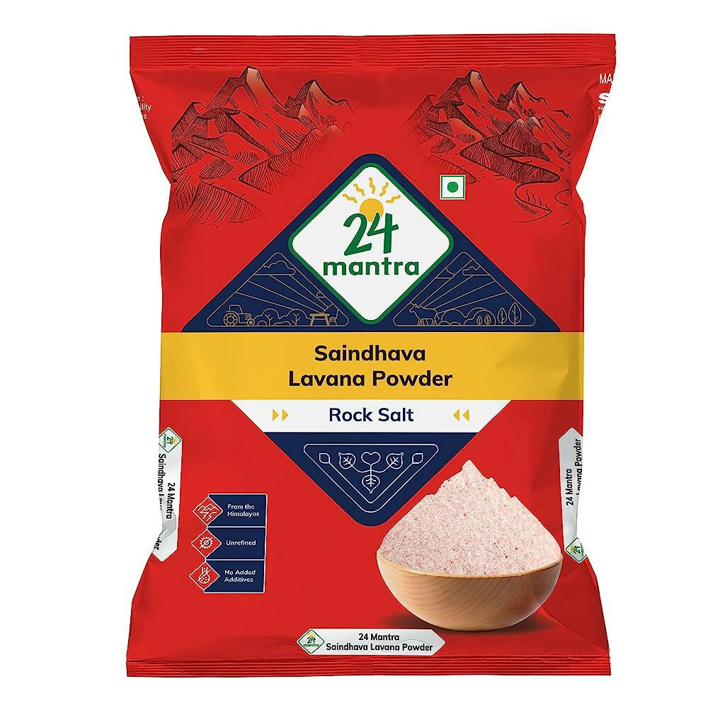 24 Mantra Organic Himalayan Rock Salt Powder 