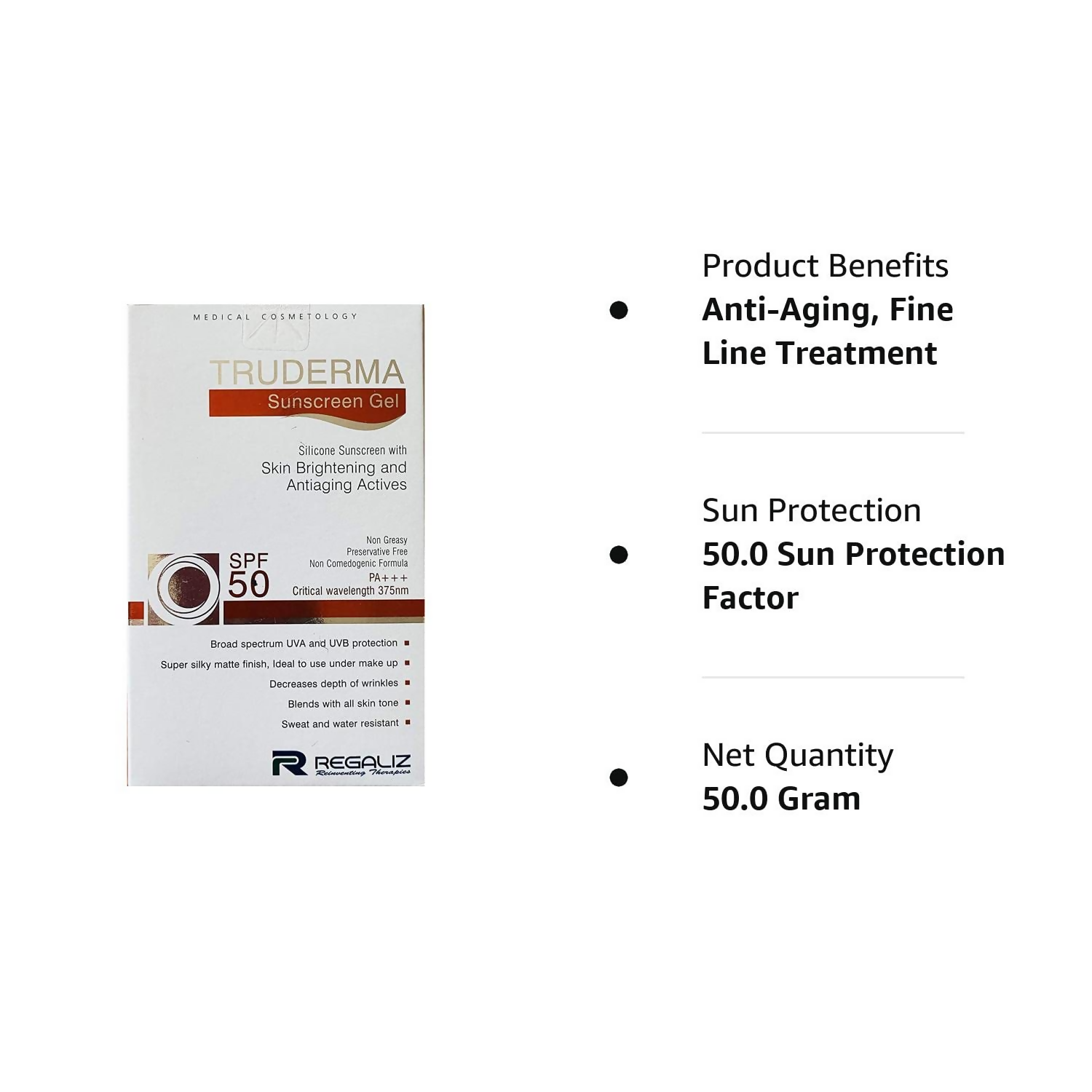 Truderma Sunscreen Gel SPF-50  Grab2Buy Truderma Grab2Buy
