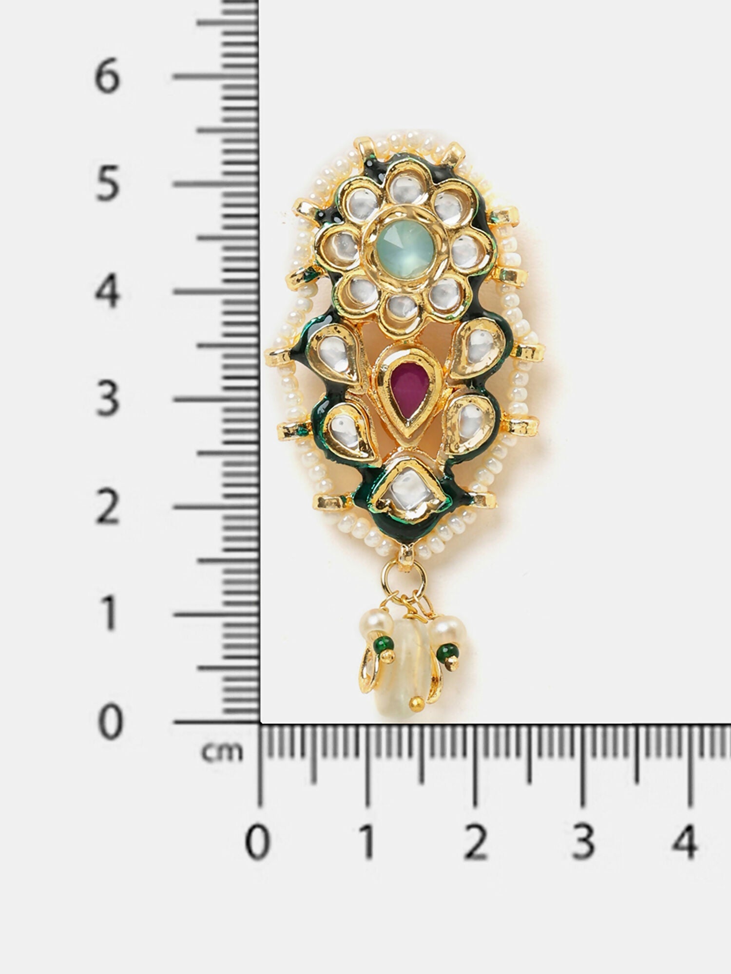 Ruby Raang Chand Earrings